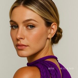BEHI COLLECTION MILENA Earrings  Durable PVD Real Gold Plated Stainless Steel